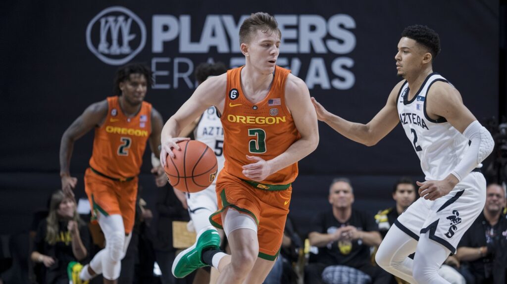 Oregon Ducks Men's Basketball vs. SDSU Basketball Match Player Stats