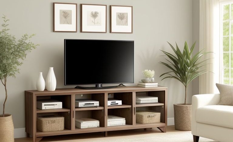 Walnut Media Console