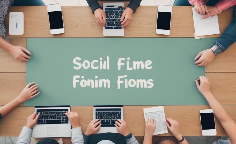 Social media forums